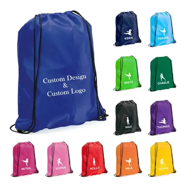 Polyester Drawstring Bag - Polyester Drawstring Bag - Image 0 of 4