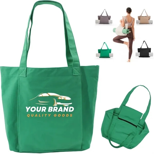 Yoga Pilates Mat Canvas Tote Bag Outdoor Exercise - Yoga Pilates Mat Canvas Tote Bag Outdoor Exercise - Image 0 of 8