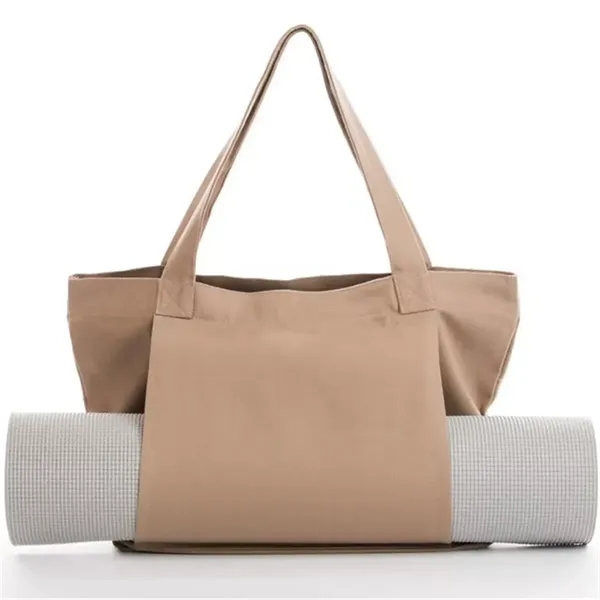 Yoga Pilates Mat Canvas Tote Bag Outdoor Exercise - Yoga Pilates Mat Canvas Tote Bag Outdoor Exercise - Image 5 of 8