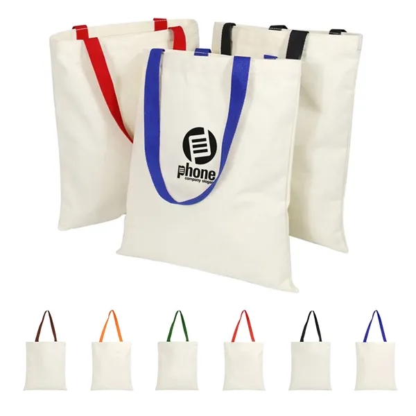 Promotional shopping canvas tote bag - Promotional shopping canvas tote bag - Image 0 of 10