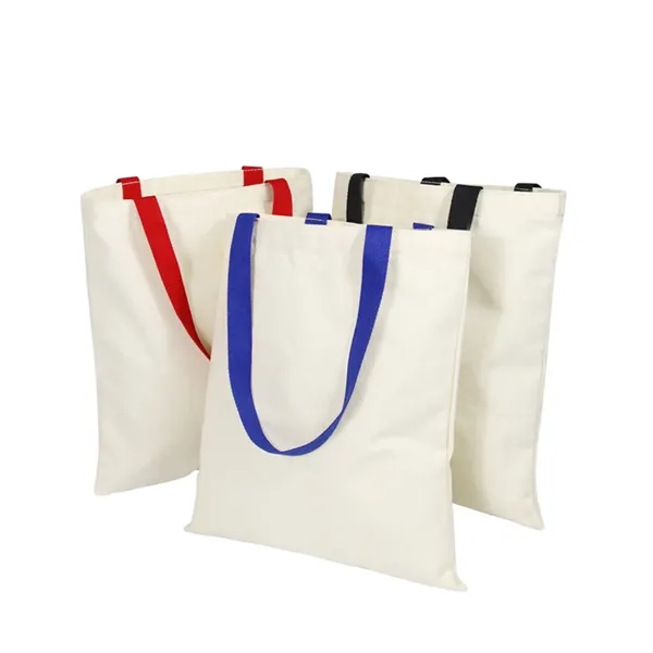 Promotional shopping canvas tote bag - Promotional shopping canvas tote bag - Image 3 of 10