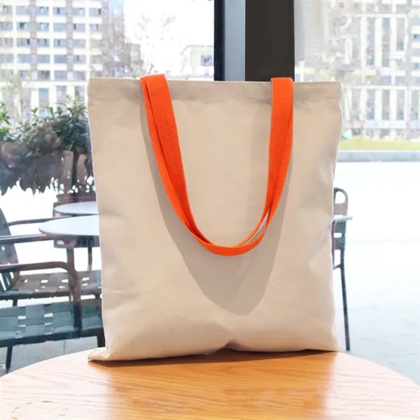 Promotional shopping canvas tote bag - Promotional shopping canvas tote bag - Image 4 of 10