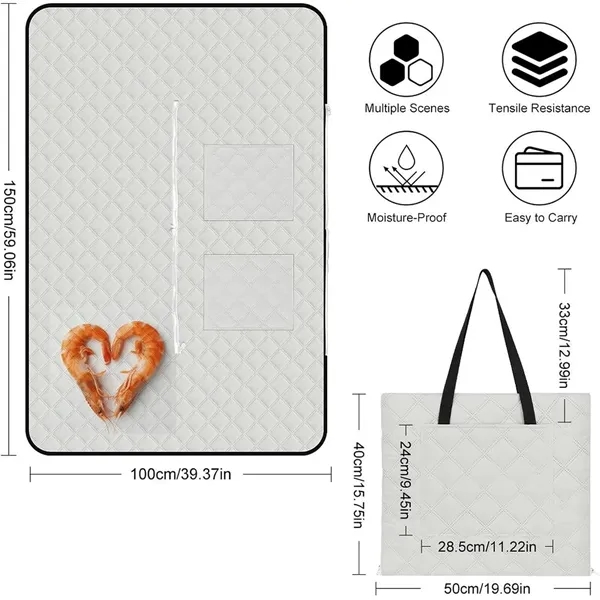 2 in 1 Foldable Picnic Mat and Tote bag - 2 in 1 Foldable Picnic Mat and Tote bag - Image 1 of 3