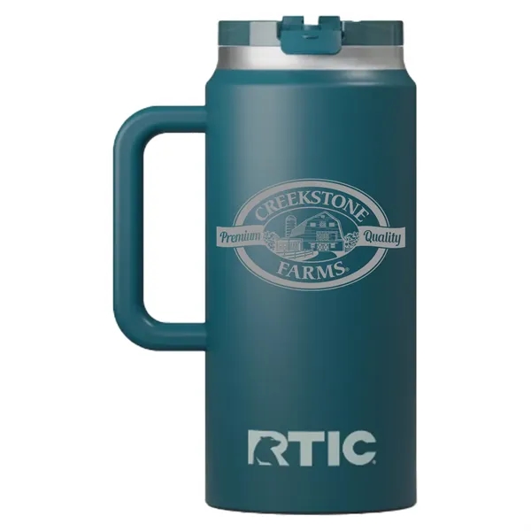 RTIC 64oz Ringed Stainless Steel Ceramic Lined Travel Mugs - RTIC 64oz Ringed Stainless Steel Ceramic Lined Travel Mugs - Image 8 of 25