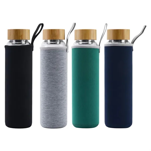 Glass Water Bottle Sleeve 550ML - Glass Water Bottle Sleeve 550ML - Image 0 of 3