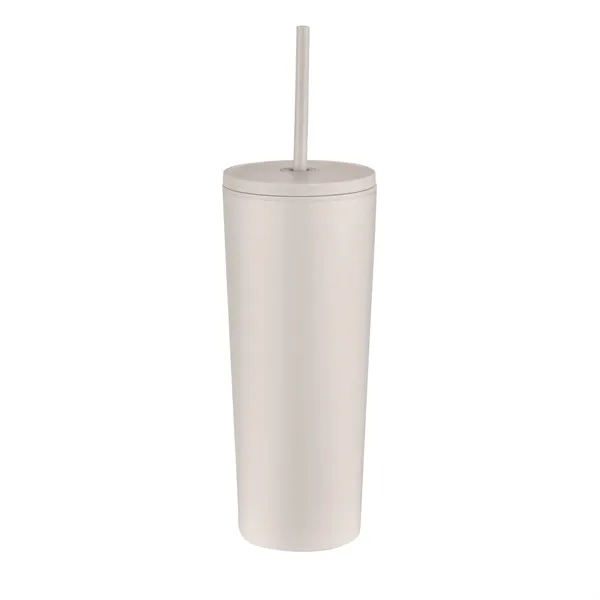 24oz. Double Wall SS / PP Mug with Straw