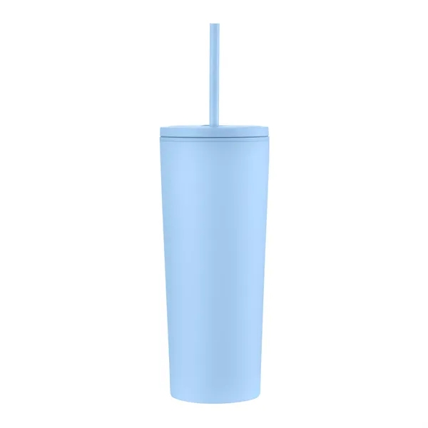 24oz. Double Wall SS / PP Mug with Straw