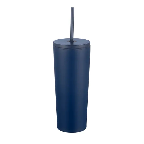 24oz. Double Wall SS / PP Mug with Straw