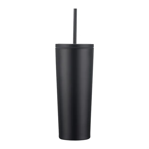 24oz. Double Wall SS / PP Mug with Straw