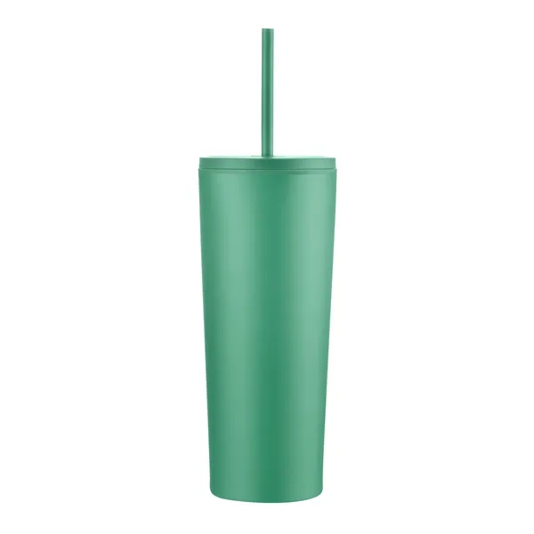 24oz. Double Wall SS / PP Mug with Straw