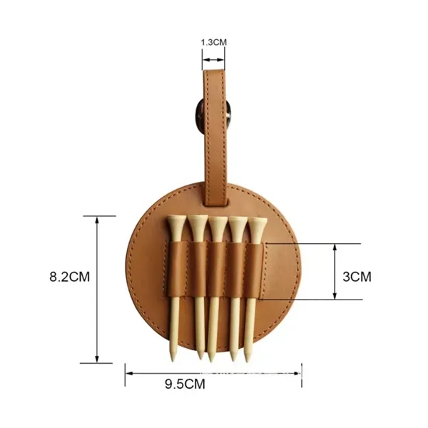 Leather Golf Tee Storage Bag Multi-Pack - Leather Golf Tee Storage Bag Multi-Pack - Image 2 of 3