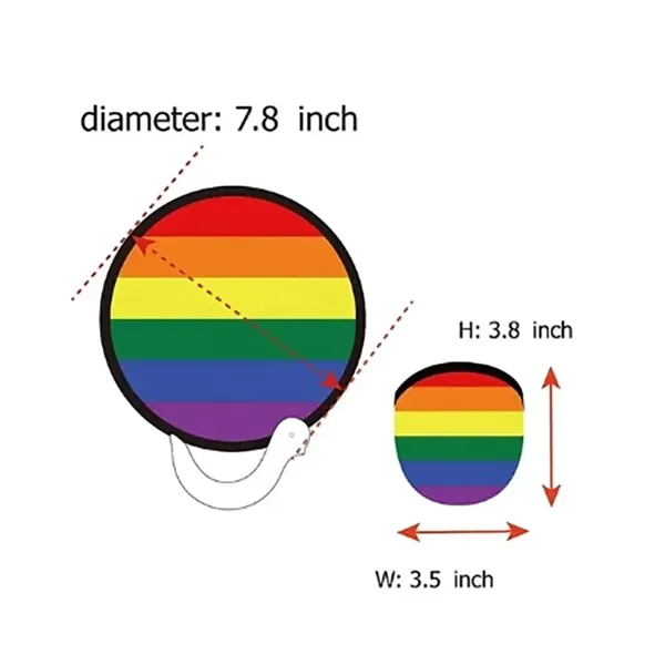 Custom round foldable frisbee fan - Custom round foldable frisbee fan - Image 1 of 5