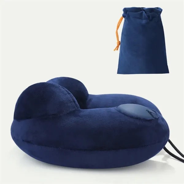 Inflatable U Shape Travel Pillow Plane Rucksack In Stock - Inflatable U Shape Travel Pillow Plane Rucksack In Stock - Image 2 of 3