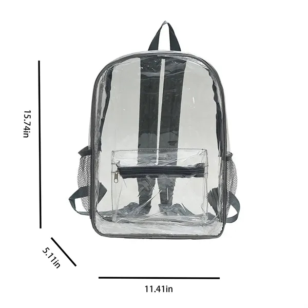 In Stock Large Clear Backpack School Book bag Heavy Duty - In Stock Large Clear Backpack School Book bag Heavy Duty - Image 1 of 2