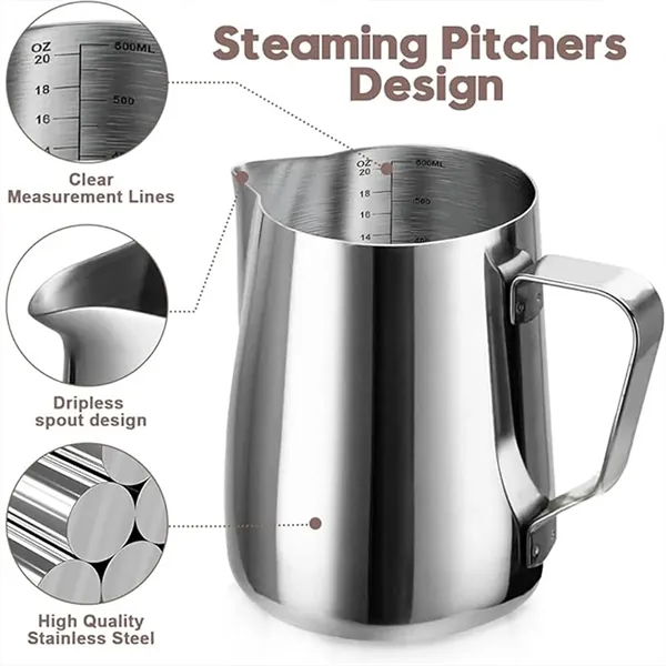 20oz Espresso Steaming Pitcher Coffee Accessories Tools set - 20oz Espresso Steaming Pitcher Coffee Accessories Tools set - Image 4 of 4