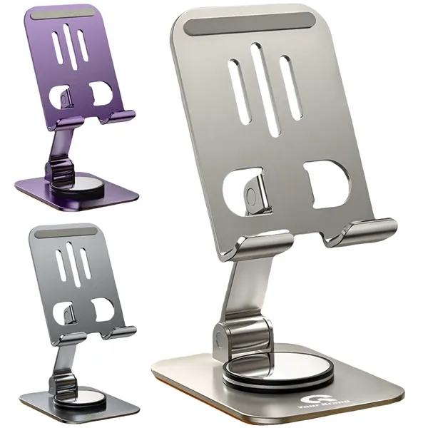 Metal Swivel Adjustable Height Phone Tablet Stand for Desk - Metal Swivel Adjustable Height Phone Tablet Stand for Desk - Image 0 of 6