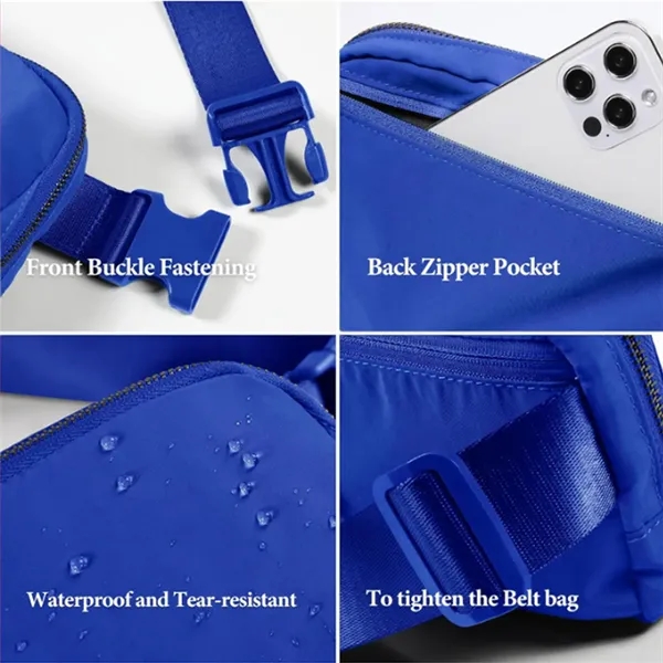Waterproof Fanny Pack Crossbody Waist Bag Sling Belt Pouch - Waterproof Fanny Pack Crossbody Waist Bag Sling Belt Pouch - Image 3 of 5