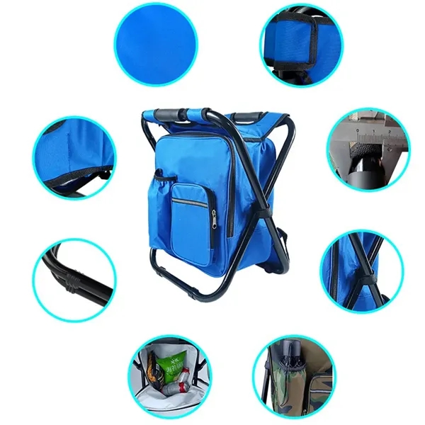 Outdoor Folding Chair Camping Portable Backpack Cooler Bag - Outdoor Folding Chair Camping Portable Backpack Cooler Bag - Image 2 of 5