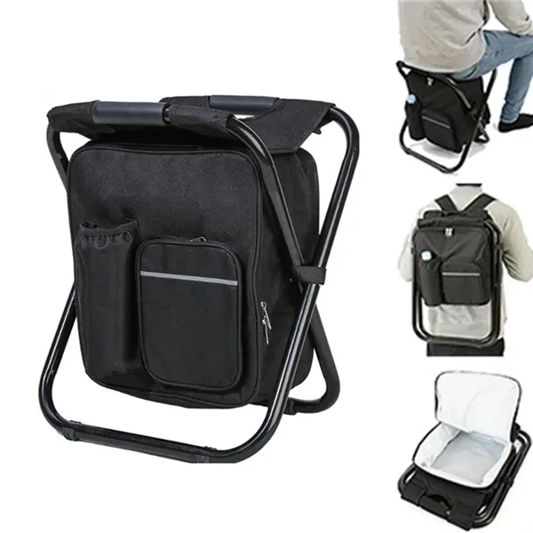Outdoor Folding Chair Camping Portable Backpack Cooler Bag - Outdoor Folding Chair Camping Portable Backpack Cooler Bag - Image 5 of 5
