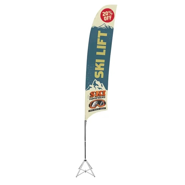 Custom Ascent Razor Sail Sign Flag Kit Single-Sided