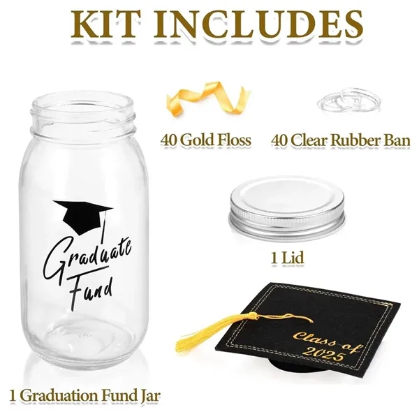 College high school party decor gifts graduation mason jar - College high school party decor gifts graduation mason jar - Image 3 of 4