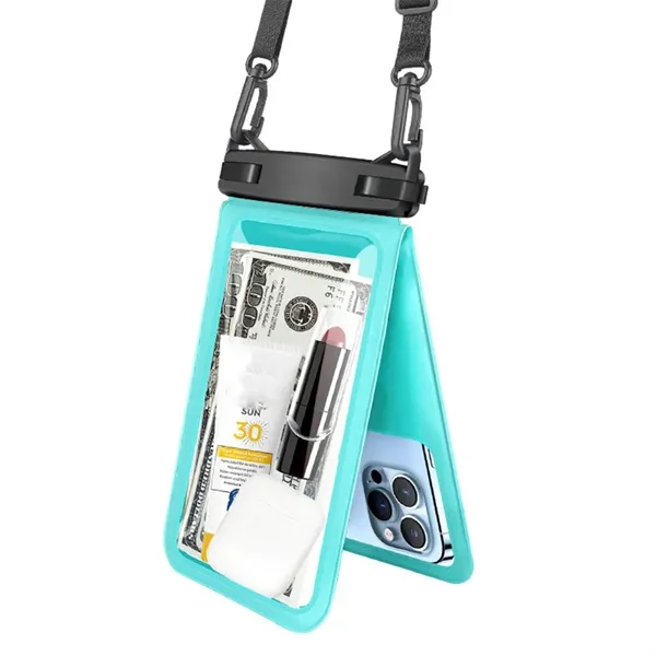 Dual Compartment Waterproof Phone Pouch Floating Dry Bag - Dual Compartment Waterproof Phone Pouch Floating Dry Bag - Image 3 of 3