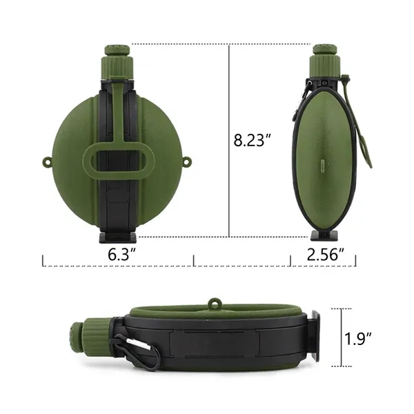 20 OZ Collapsible Silicone Spherical Water Bottle - 20 OZ Collapsible Silicone Spherical Water Bottle - Image 1 of 4