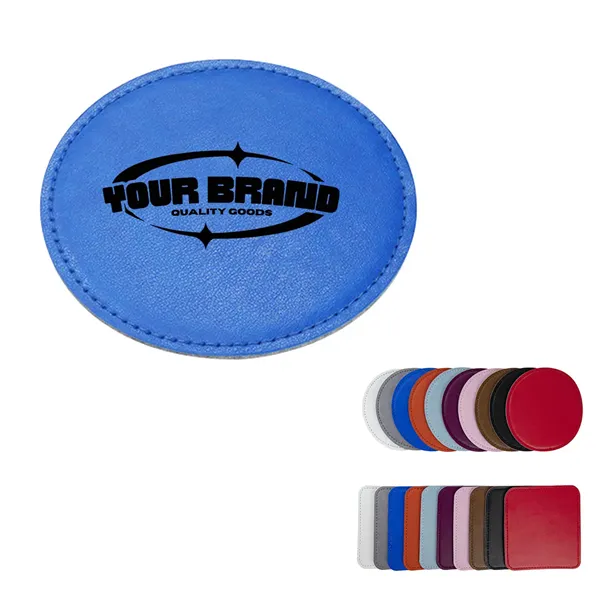 Premium PU Leather Heat-Resistant Waterproof Coaster - Premium PU Leather Heat-Resistant Waterproof Coaster - Image 0 of 3