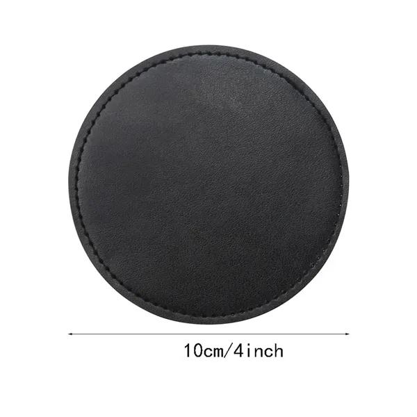Premium PU Leather Heat-Resistant Waterproof Coaster - Premium PU Leather Heat-Resistant Waterproof Coaster - Image 1 of 3