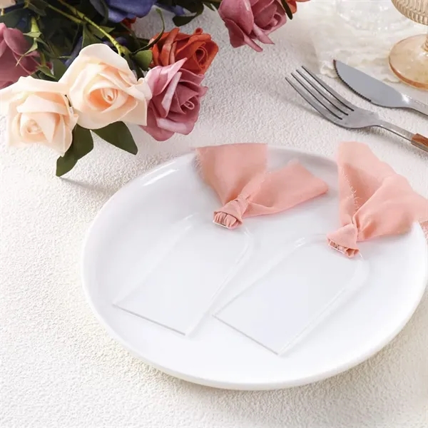 Ribbon Acrylic Wedding Venue Card - Ribbon Acrylic Wedding Venue Card - Image 1 of 4