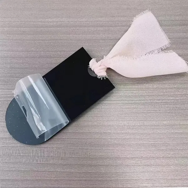 Ribbon Acrylic Wedding Venue Card - Ribbon Acrylic Wedding Venue Card - Image 3 of 4