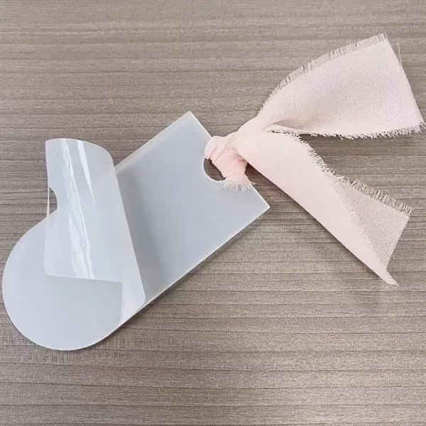 Ribbon Acrylic Wedding Venue Card - Ribbon Acrylic Wedding Venue Card - Image 4 of 4