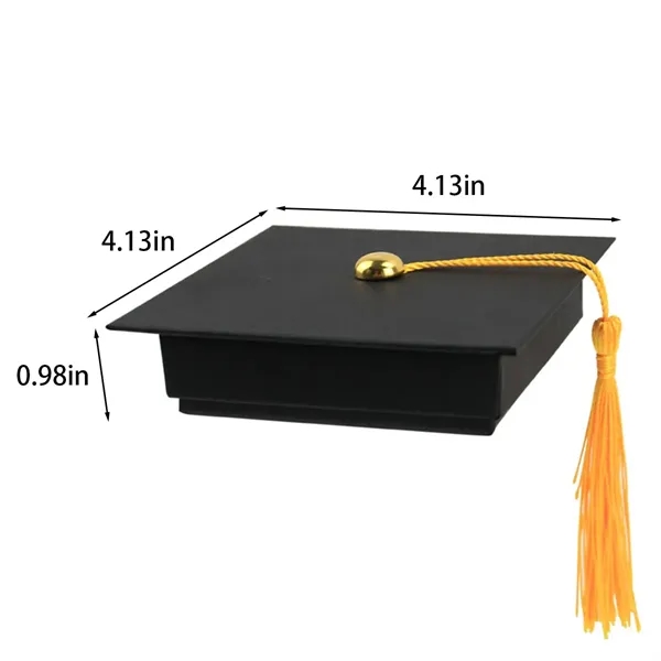 Jewelry storage graduation cap gift box with tassel - Jewelry storage graduation cap gift box with tassel - Image 1 of 4