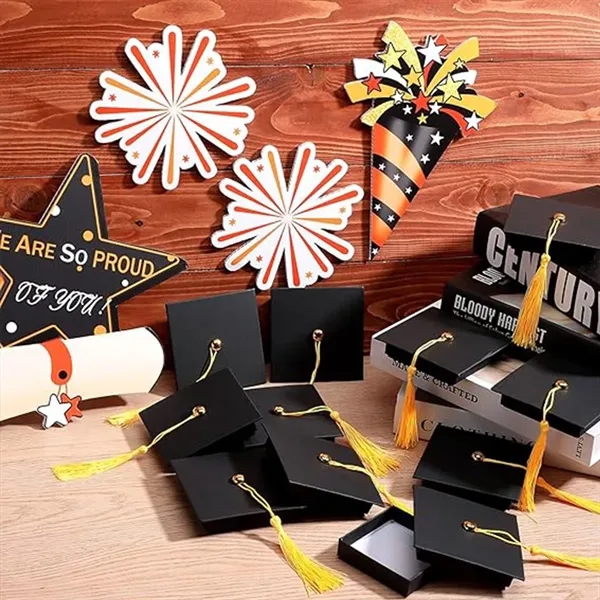 Jewelry storage graduation cap gift box with tassel - Jewelry storage graduation cap gift box with tassel - Image 2 of 4
