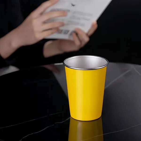 Disposable 304 Stainless Steel Juice Beer Cup - Disposable 304 Stainless Steel Juice Beer Cup - Image 2 of 9