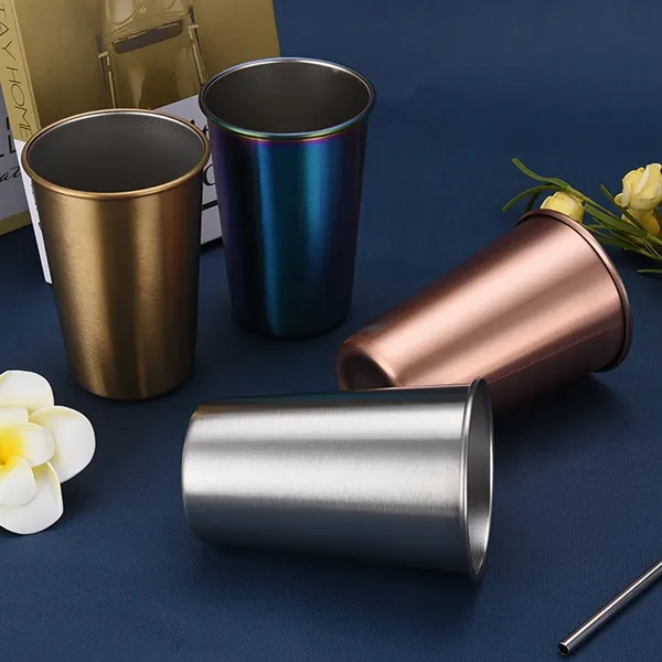 Disposable 304 Stainless Steel Juice Beer Cup - Disposable 304 Stainless Steel Juice Beer Cup - Image 7 of 9
