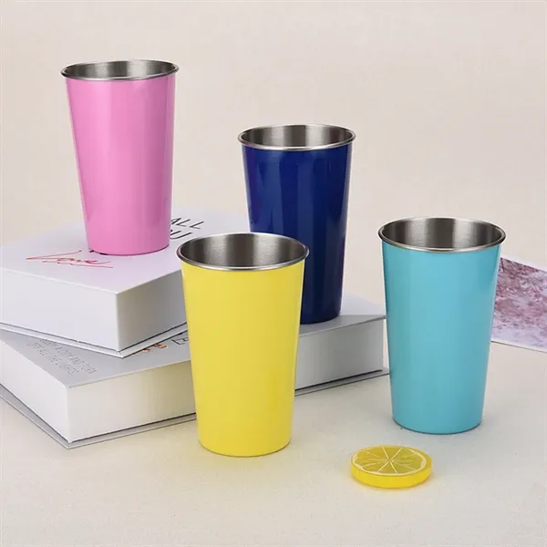 Disposable 304 Stainless Steel Juice Beer Cup - Disposable 304 Stainless Steel Juice Beer Cup - Image 8 of 9