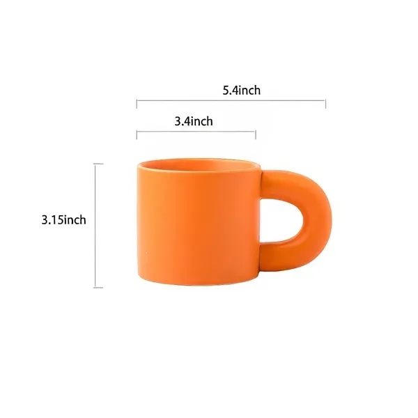 Ergonomic Handle Easy-Cleaning Cute Coffee Cup - Ergonomic Handle Easy-Cleaning Cute Coffee Cup - Image 1 of 6