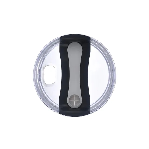 30oz. Dual Wall Stainless Steel & PP Tumbler with Clear Lid