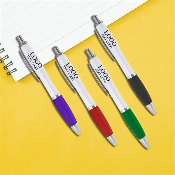 Custom Plastic Click Satin Pen - Custom Plastic Click Satin Pen - Image 0 of 10