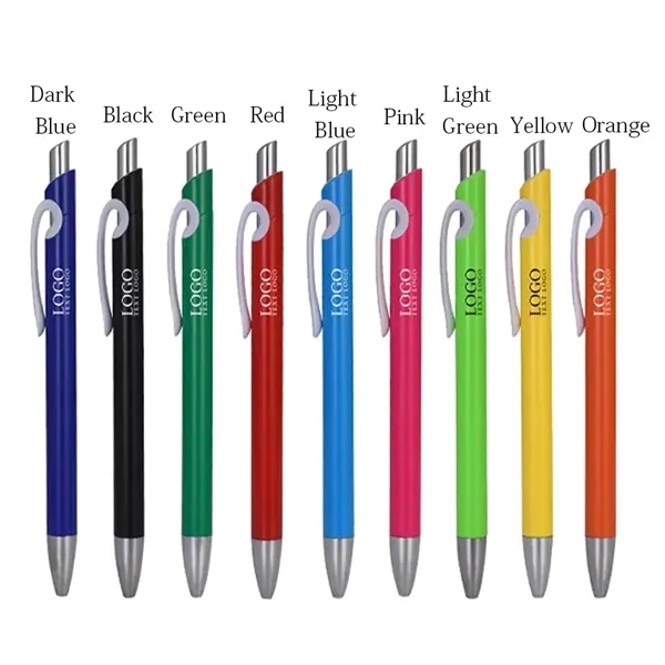 Solid Plastic Ballpoint Click Pen - Solid Plastic Ballpoint Click Pen - Image 1 of 11