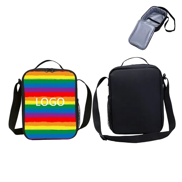 LGBT Pride Rainbow Flag Insulated Lunch Tote Bag - LGBT Pride Rainbow Flag Insulated Lunch Tote Bag - Image 0 of 1