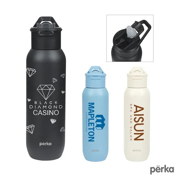 Perka® Bryton 20 oz. Double Wall Stainless Steel Water Bo... - Perka® Bryton 20 oz. Double Wall Stainless Steel Water Bo... - Image 0 of 3