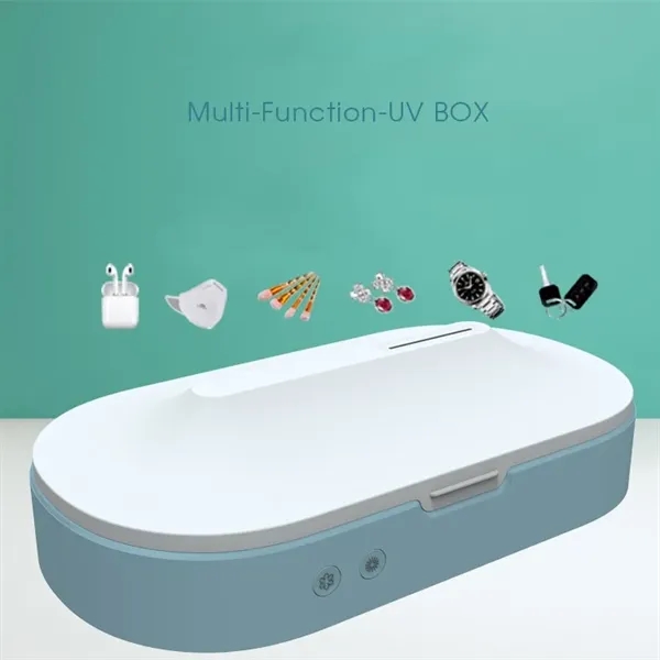 UV Phone Sanitizer with Wireless Charging Pad - UV Phone Sanitizer with Wireless Charging Pad - Image 3 of 7