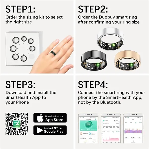 Health Tracker Smart Ring - Health Tracker Smart Ring - Image 5 of 5