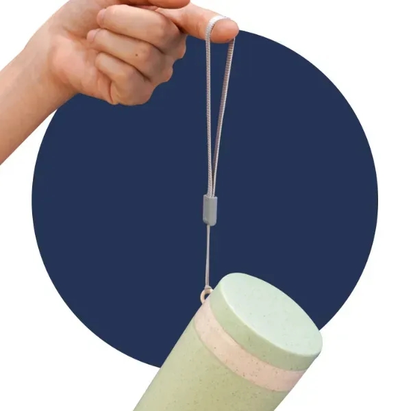 Eco-Friendly Wheat Straw Loop-Seal Travel Cup - Eco-Friendly Wheat Straw Loop-Seal Travel Cup - Image 2 of 6