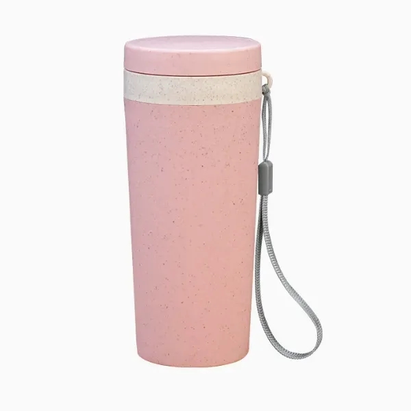 Eco-Friendly Wheat Straw Loop-Seal Travel Cup - Eco-Friendly Wheat Straw Loop-Seal Travel Cup - Image 3 of 6