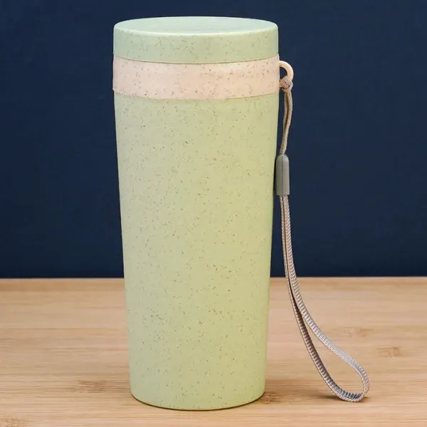 Eco-Friendly Wheat Straw Loop-Seal Travel Cup - Eco-Friendly Wheat Straw Loop-Seal Travel Cup - Image 6 of 6