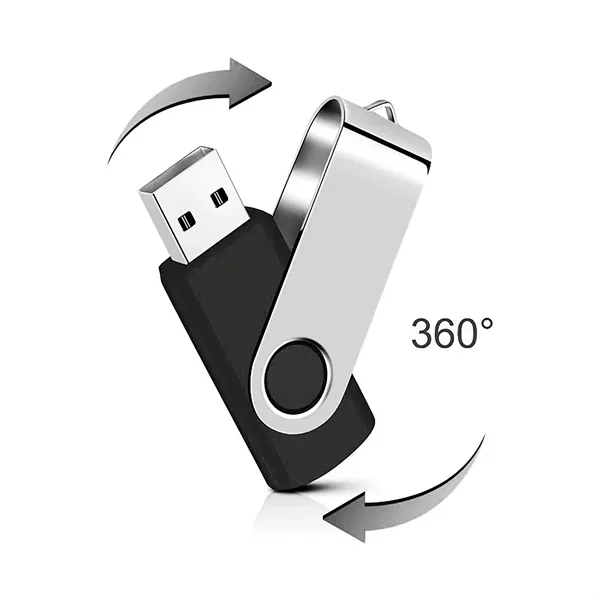 2GB USB Flash Drive with Metal Swivel Cover - 2GB USB Flash Drive with Metal Swivel Cover - Image 2 of 10
