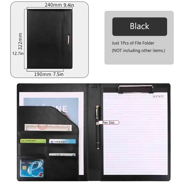 Professional Padfolio with Clipboard - Professional Padfolio with Clipboard - Image 1 of 3